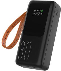 Tracer Vouge-3, 20W, 30000 mAh, 1x USB Type-C, 4 x USB Type-A, Vezetékes, Fekete, Hordozható powerbank (TRABAT47369) - electroaruhaz
