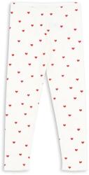 Konges Sløjd gyerek pamut legging MINNIE PANTS GOTS fehér, mintás, KS103363 - fehér 92