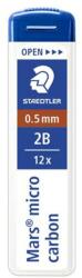 STAEDTLER Grafitbél, 2B, 0, 5mm, STAEDTLER "Mars Micro Carbon 250", 12szál/tubus (250 05-2B) - mystock