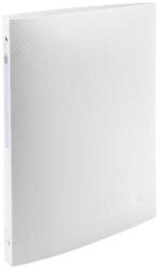 Exacompta Gyűrűs könyv, 4 gyűrű, 20 mm, A4, PP, címkével, EXACOMPTA, fehér (51185E) - tonerpiac