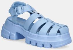 Tommy Jeans bőr szandál FISHERMAN SANDAL női, platformos, EN0EN02751 - kék Női 40