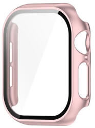 Apple Watch 10 (42 mm), Műanyag védőkeret, kijelzővédő üveggel, közepesen ütésálló, szíj nélkül, vörösarany