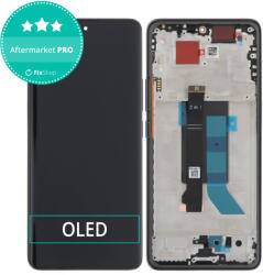 Xiaomi Redmi Note 14 Pro 5G 24090RA29G - LCD Kijelző + Érintőüveg + Keret (Midnight Black) OLED, Midnight Black