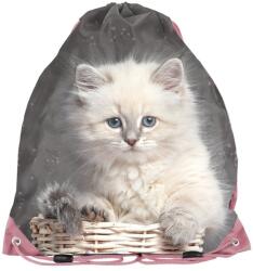 PASO CAT tornazsák lányoknak, fehér cicás