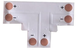 Avide 8mm LED szalag "T" nyák Avide (AVI ABLS12V3528 T CONNECTOR 10)