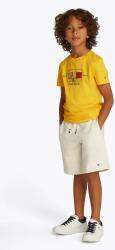 Tommy Hilfiger gyerek pamut póló sárga, nyomott mintás, KB0KB09530 - sárga 104