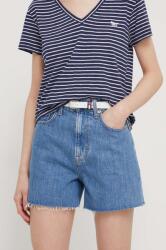 Tommy Jeans farmer rövidnadrág női, sima, magas derekú - kék 27 - answear - 18 990 Ft