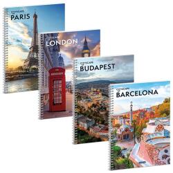 Ars Una Spirálfüzet kockás ARS UNA Cityscape A/4 60 lapos (53904829) - vectraline