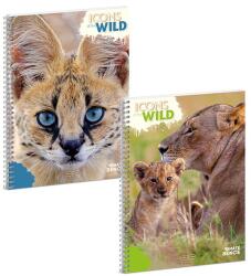 Ars Una Spirálfüzet kockás ARS UNA Icons of the Wild A/4 60 lapos (53904928) - vectraline