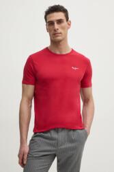 Pepe Jeans t-shirt ORIGINAL BASIC 3N piros, férfi, nyomott mintás, PM508212 - piros XXL