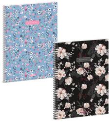 Ars Una Spirálfüzet sima ARS UNA Flowery A/4 60 lapos (53914248) - vectraline