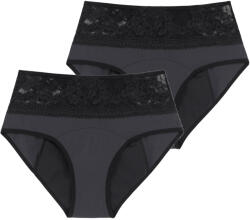 Dorina 2PACK Menstruációs bugyi Dorina Eco Moon Lace Midi csipke (DOR052) L