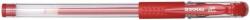 DONAU Pix transparent cu gel, rubber grip, 0.5 mm, cerneala rezistenta la apa, DONAU - rosu (DN-7342001PL-04) - birotica-asp