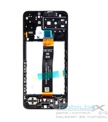 Samsung Galaxy A13 5G LCD modul kerettel, OEM jellegű, fekete ( A136 )