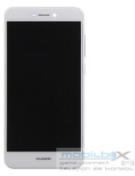 Huawei P8/P9 Lite (2017) kompatibilis LCD modul kerettel, OEM jellegű, fehér, Grade S+ - mobil-box