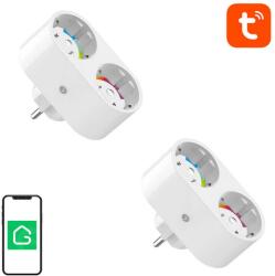 Gosund SP211 priză inteligentă WiFi dublă, 2 bucăți 3500W (pachet de două) Tuya (030567)