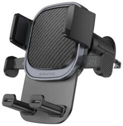 BOROFONE SUPORT AUTO Borofone BH120 pt. SmartPhone, prindere smartphone in 3 puncte, fixare grila ventilatie, negru 6941991114786 (6941991114786)