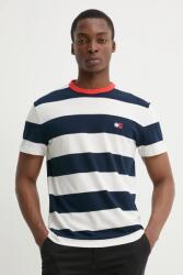 Tommy Jeans pamut póló sötétkék, férfi, mintás, DM0DM20766 - sötétkék M