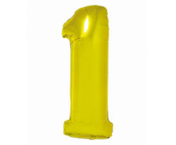 Godan Arany 1-es Gold szám fólia lufi 76 cm MLG144543 (MLG144543)
