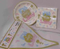  Fiú vagy lány zászlógirland (2, 9 m)-gender reveal party