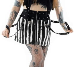 Chemical Black fustă de damă CHEMICAL BLACK - SHOWTIME - BLACK/WHITE - SK-SHME-BW