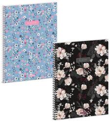 Ars Una Spirálfüzet kockás ARS UNA Flowery A/4 60 lapos (53904249) - fotoland