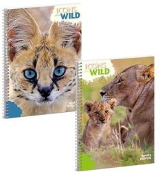 Ars Una Spirálfüzet kockás ARS UNA Icons of the Wild A/4 60 lapos (53904928) - fotoland