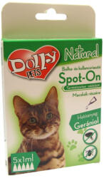 Dolly Natural bolha és kullancsriasztó spot on macskák részére 5x1ml