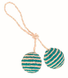 TRIXIE Játék Duplalabda Fonalból 4, 5cm - blupet