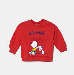 Benetton gyerek melegítőfelső pamutból x Snoopy piros, nyomott mintás, 3PQMG10IA - piros 82