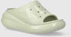 Crocs papucs Crush High Shine Slide zöld, női, platformos, 209648 - zöld Női 38/39