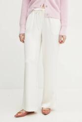 Giorgio Armani nadrág női, bézs, magas derekú széles, XW000143 AF10840 - bézs 40