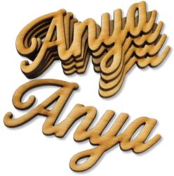 Natúr fa - Anya felirat 10cm 5db/csomag - kosarbolt