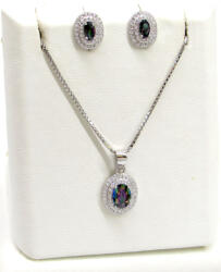 BLANKA ezüst szett (színjátszós zöld) (2025060411)