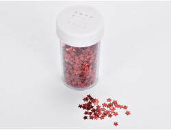 Csillag flitter piros