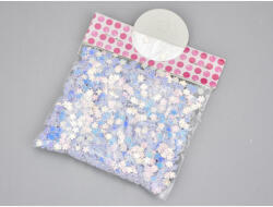  Szivárvány flitter fehér 25g/csomag - csinaldmagadshop