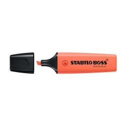 STABILO Szövegkiemelő 2-5mm, vágott hegyű, STABILO Boss original Pastel korall (33988) - irodasziget