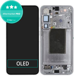 Samsung Galaxy S25 Plus - Ecran LCD + Sticlă Tactilă + Ramă (Silver Shadow) OLED, Silver Shadow