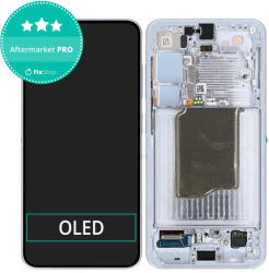 Samsung Galaxy S25 - Ecran LCD + Sticlă Tactilă + Ramă (Icyblue) OLED, Icyblue