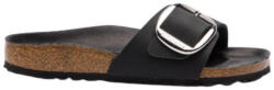 Birkenstock Madrid Big Buckle Oiled Leather Sandale Din Piele Casual Anatomice Damă Negre Înguste Fit 1006523 (1006523)