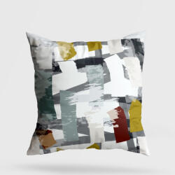 Aberto Design Puha és stílusos párna (43 x 43 cm), 50% pamut/50% poliészter, mosható és vasalható, rejtett cipzár, szilikon töltet | Tökéletes otthoni dekorációhoz és kényelemhez (85469-416GRV3205)
