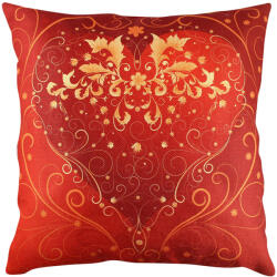 Aberto Design Puha és stílusos párna (43 x 43 cm), 50% pamut/50% poliészter, mosható és vasalható, rejtett cipzár, szilikon töltet | Tökéletes otthoni dekorációhoz és kényelemhez (84867-420GRC0108)