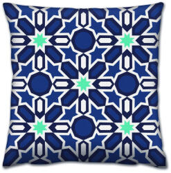 Aberto Design Puha és stílusos párna (43 x 43 cm), 50% pamut/50% poliészter, mosható és vasalható, rejtett cipzár, szilikon töltet | Tökéletes otthoni dekorációhoz és kényelemhez (84914-417GRV0133)