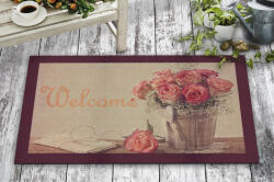 Aberto Design Tartós PVC lábtörlő, 45 x 70 cm | 50% nem szőtt filc és 50% PVC | Ideális beltéri/kültéri használatra, stílusos és funkcionális bejárati megoldás (85198-742TMA8166)