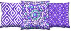Aberto Design Puha és stílusos párnakészlet (3 részes), 43 x 43 cm | 50% pamut és 50% poliészter, mosható és vasalható, rejtett cipzár, szilikon töltet | Tökéletes otthoni dekorációhoz (84933-417GRV0195)