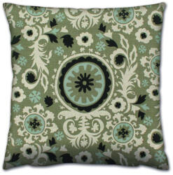 Aberto Design Puha és stílusos párna (43 x 43 cm), 50% pamut/50% poliészter, mosható és vasalható, rejtett cipzár, szilikon töltet | Tökéletes otthoni dekorációhoz és kényelemhez (84911-417GRV0113)