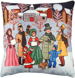 Aberto Design Puha és stílusos párna (43 x 43 cm), 50% pamut/50% poliészter, mosható és vasalható, rejtett cipzár, szilikon töltet | Tökéletes otthoni dekorációhoz és kényelemhez (84876-420GRC0188)