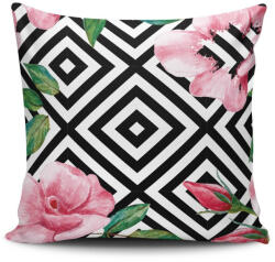 Aberto Design Stílusos párnahuzat 43x43 cm, 50% pamut/50% poliészter, mosható és vasalható, rejtett cipzárral záródó | Tökéletes otthoni dekorációhoz és kényelemhez (85108-768CLV0309)