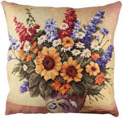Aberto Design Puha és stílusos párna (43 x 43 cm), 50% pamut/50% poliészter, mosható és vasalható, rejtett cipzár, szilikon töltet | Tökéletes otthoni dekorációhoz és kényelemhez (84908-416GRV2120)