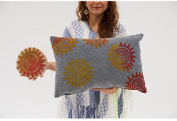 Aberto Design Kézzel készített sötétszürke zsenília párna, 40 x 60 cm | 100% szálas töltelék | Puha és stílusos otthoni dekorációhoz, tökéletes nappaliba és hálószobába (85579-825BLC4101)